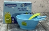 KIT INFANTIL 3 PIEZAS MONSTERBABY CELESTE / ROSA